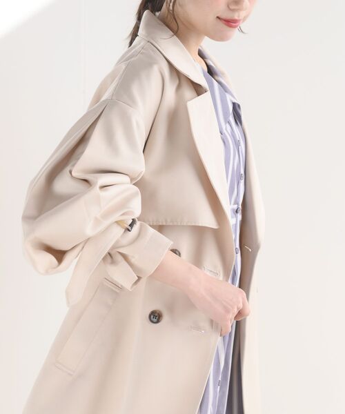 ボリューム袖トレンチコート