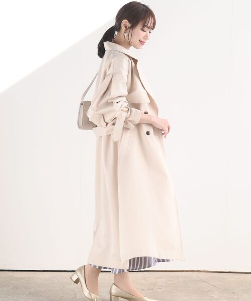 ボリューム袖トレンチコート