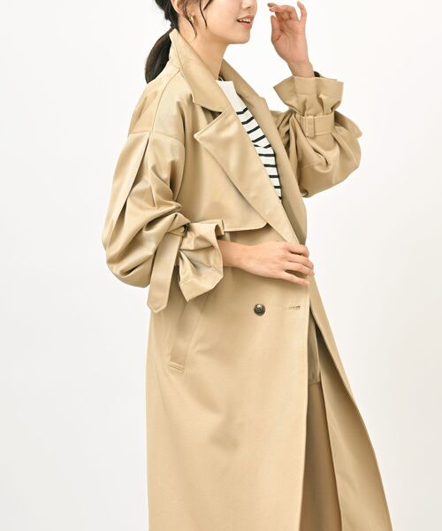 ボリューム袖トレンチコート