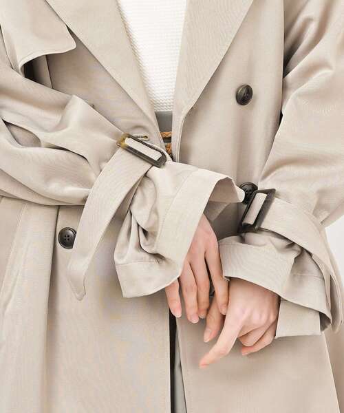 rps（アールピーエス）の「ボリューム袖トレンチコート（トレンチコート・レディース・グレイッシュベージュ/アイボリー/ベージュ・フリー）」の17枚目の写真