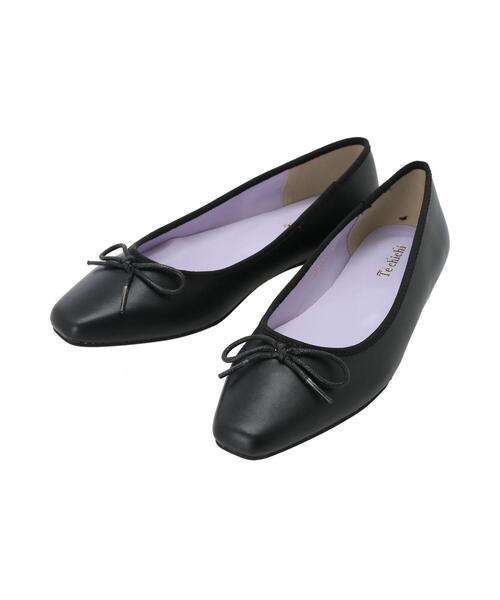 Te chichi（テチチ）の「ナロースクエアバレエシューズ（パンプス・レディース・ゴールド/ブラック・37/38）」の5枚目の写真