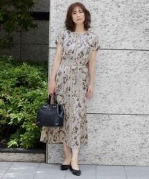 自由区（ジユウク）の「ハーバルフロープリント ワンピース（ワンピース）」