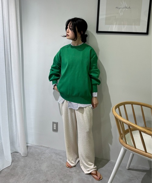 feepur(フェピュール)の「ジャガードストレートイージーパンツ(その他パンツ・レディース・モカ/グリーン/アイボリー/ブラック・MEDIUM/SMALL)」の18枚目の写真