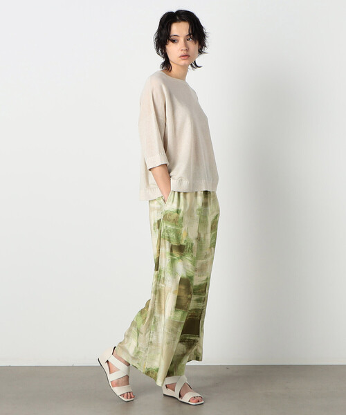 COMME CA ISM(コムサイズム)の「プリント ワイドパンツ(その他パンツ・レディース・ブラック/ブルー/カーキ・LARGE/MEDIUM)」の14枚目の写真