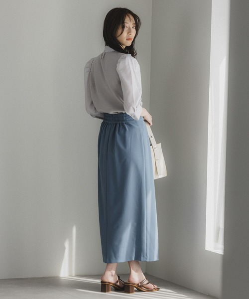 Andemiu（アンデミュウ）の「イソザイパフニット191296（ニット/セーター・レディース・アイボリー/ライトグレー/イエロー/ネイビー・FREE）」の8枚目の写真