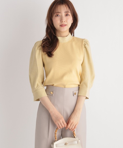 Andemiu（アンデミュウ）の「イソザイパフニット191296（ニット/セーター・レディース・アイボリー/ライトグレー/イエロー/ネイビー・FREE）」の15枚目の写真