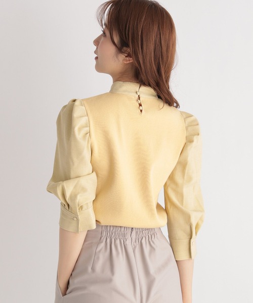 Andemiu（アンデミュウ）の「イソザイパフニット191296（ニット/セーター・レディース・アイボリー/ライトグレー/イエロー/ネイビー・FREE）」の19枚目の写真