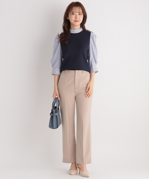 Andemiu（アンデミュウ）の「イソザイパフニット191296（ニット/セーター・レディース・アイボリー/ライトグレー/イエロー/ネイビー・FREE）」の9枚目の写真