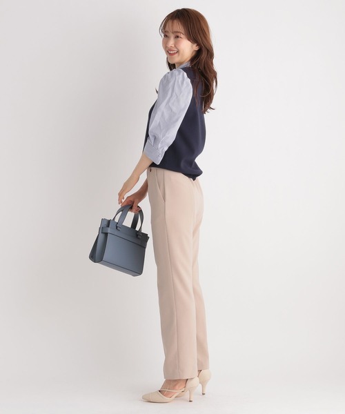 Andemiu（アンデミュウ）の「イソザイパフニット191296（ニット/セーター・レディース・アイボリー/ライトグレー/イエロー/ネイビー・FREE）」の6枚目の写真