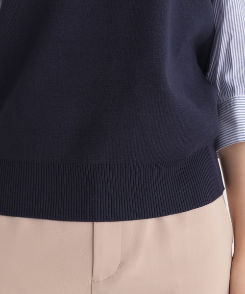 Andemiu（アンデミュウ）の「イソザイパフニット191296（ニット/セーター・レディース・アイボリー/ライトグレー/イエロー/ネイビー・FREE）」の10枚目の写真