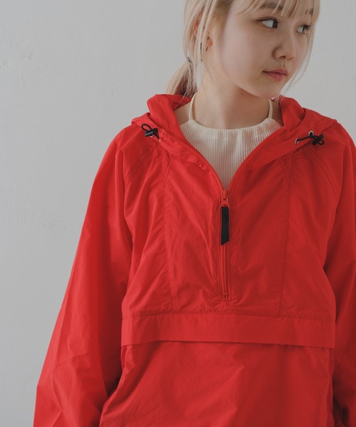 Kastane（カスタネ）の「【DISCUS別注】ナイロンアノラック（ナイロンジャケット・レディース・ホワイト/レッド・FREE）」の2枚目の写真