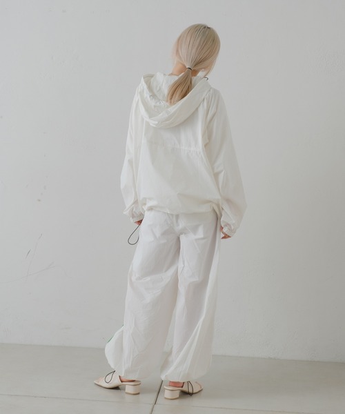 Kastane（カスタネ）の「【DISCUS別注】ナイロンアノラック（ナイロンジャケット・レディース・ホワイト/レッド・FREE）」の9枚目の写真