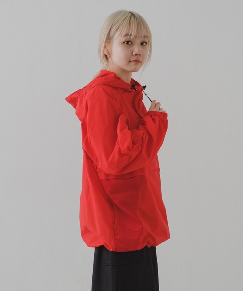 Kastane（カスタネ）の「【DISCUS別注】ナイロンアノラック（ナイロンジャケット・レディース・ホワイト/レッド・FREE）」の12枚目の写真