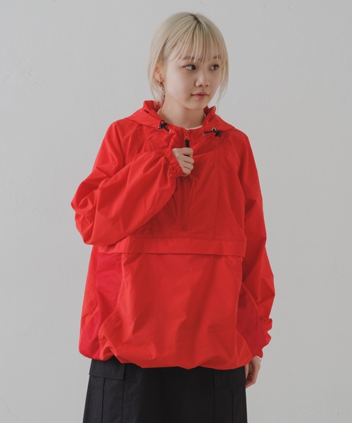 Kastane（カスタネ）の「【DISCUS別注】ナイロンアノラック（ナイロンジャケット・レディース・ホワイト/レッド・FREE）」の11枚目の写真