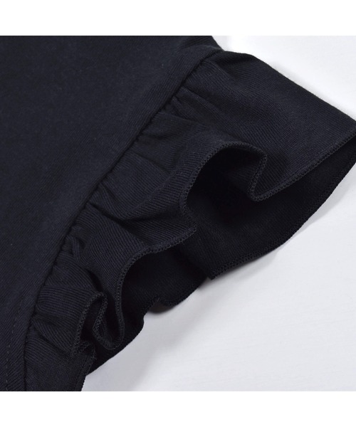 BeBe（ベベ）の「スパンコールロゴプリント Tシャツ(100~150cm)（Tシャツ/カットソー・キッズ・ブラック/ホワイト・140/120/100/150/110/130）」の14枚目の写真