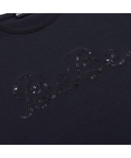 BeBe（ベベ）の「スパンコールロゴプリント Tシャツ(100~150cm)（Tシャツ/カットソー・キッズ・ブラック/ホワイト・140/120/100/150/110/130）」の12枚目の写真