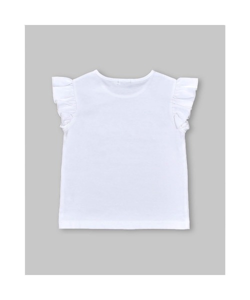 BeBe（ベベ）の「スパンコールロゴプリント Tシャツ(100~150cm)（Tシャツ/カットソー・キッズ・ブラック/ホワイト・140/120/100/150/110/130）」の9枚目の写真