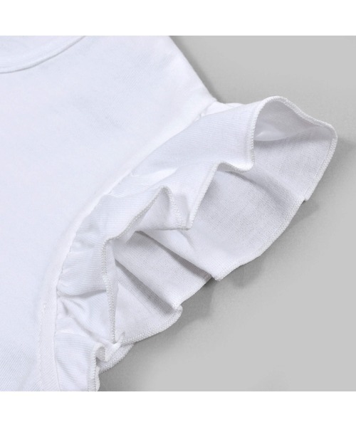 BeBe（ベベ）の「スパンコールロゴプリント Tシャツ(100~150cm)（Tシャツ/カットソー・キッズ・ブラック/ホワイト・140/120/100/150/110/130）」の11枚目の写真