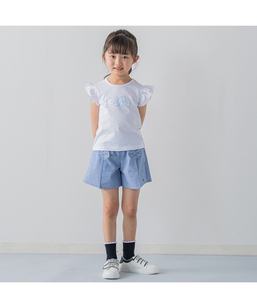 BeBe（ベベ）の「スパンコールロゴプリント Tシャツ(100~150cm)（Tシャツ/カットソー・キッズ・ブラック/ホワイト・140/120/100/150/110/130）」の20枚目の写真