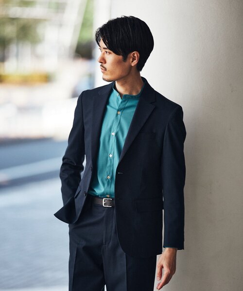 EDIFICE（エディフィス）の「C/F シャークスキン 2ボタン ジャケット【セットアップ着用可】（テーラードジャケット・メンズ・チャコールグレー/ブラウン/ベージュ/ネイビー・LARGE/SMALL/MEDIUM/X-LARGE）」の19枚目の写真