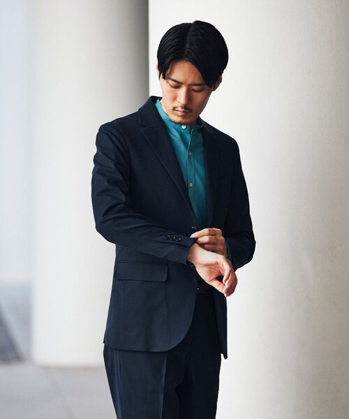 EDIFICE（エディフィス）の「C/F シャークスキン 2ボタン ジャケット【セットアップ着用可】（テーラードジャケット・メンズ・チャコールグレー/ブラウン/ベージュ/ネイビー・LARGE/SMALL/MEDIUM/X-LARGE）」の20枚目の写真