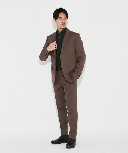 EDIFICE（エディフィス）の「C/F シャークスキン 2ボタン ジャケット【セットアップ着用可】（テーラードジャケット・メンズ・チャコールグレー/ブラウン/ベージュ/ネイビー・LARGE/SMALL/MEDIUM/X-LARGE）」の21枚目の写真