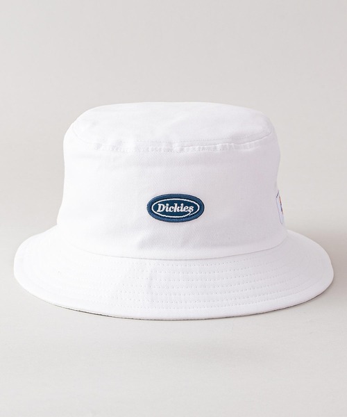 Dickies（ディッキーズ）の「【DICKIES/ディッキーズ】ワッペンバケットハット　ワンポイントロゴワッペン（ハット・メンズ・ベージュ/ホワイト/ブラック・FREE）」の4枚目の写真