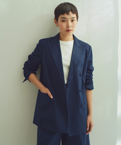 OPAQUE.CLIP(オペークドットクリップ)の「◆【大草直子さんコラボ】クルーネックTシャツ(Tシャツ/カットソー・レディース・ブラック/ベビーピンク/ホワイト系その他3/ホワイト系・36/38/40)」の9枚目の写真