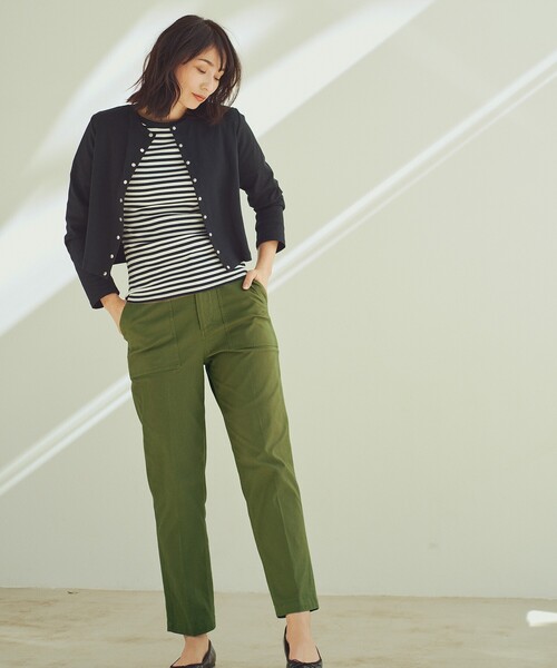 OPAQUE.CLIP(オペークドットクリップ)の「◆【大草直子さんコラボ】クルーネックTシャツ(Tシャツ/カットソー・レディース・ブラック/ベビーピンク/ホワイト系その他3/ホワイト系・36/38/40)」の10枚目の写真