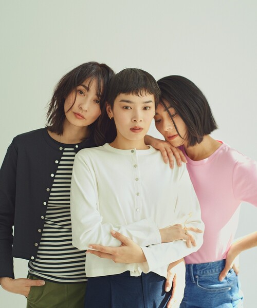 OPAQUE.CLIP(オペークドットクリップ)の「◆【大草直子さんコラボ】クルーネックTシャツ(Tシャツ/カットソー・レディース・ブラック/ベビーピンク/ホワイト系その他3/ホワイト系・36/38/40)」の13枚目の写真