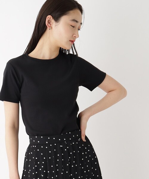 OPAQUE.CLIP(オペークドットクリップ)の「◆【大草直子さんコラボ】クルーネックTシャツ(Tシャツ/カットソー・レディース・ブラック/ベビーピンク/ホワイト系その他3/ホワイト系・36/38/40)」の20枚目の写真