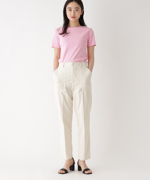 OPAQUE.CLIP(オペークドットクリップ)の「◆【大草直子さんコラボ】クルーネックTシャツ(Tシャツ/カットソー・レディース・ブラック/ベビーピンク/ホワイト系その他3/ホワイト系・36/38/40)」の21枚目の写真