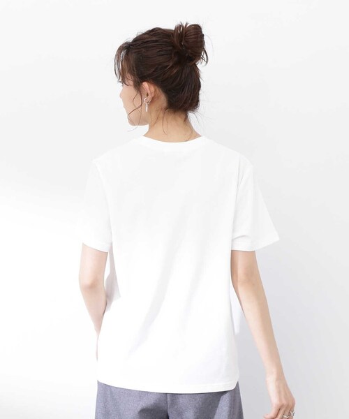 N.(N. Natural Beauty Basic)(エヌエヌナチュラルビューティーベーシック)の「プリントTシャツ(Tシャツ/カットソー・レディース・ホワイト/ベージュ・MEDIUM)」の12枚目の写真