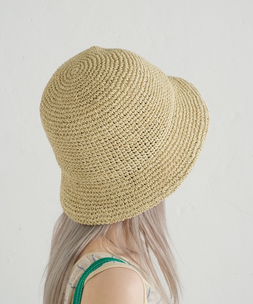 WHIMSIC(ウィムジック)の「【UNISEX】ハンドニッティングペーパーハット(ハット・メンズ・ブラック/ベージュ/アイボリー・FREE)」の9枚目の写真