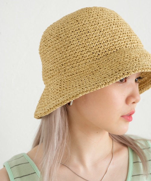 WHIMSIC(ウィムジック)の「【UNISEX】ハンドニッティングペーパーハット(ハット・メンズ・ブラック/ベージュ/アイボリー・FREE)」の11枚目の写真