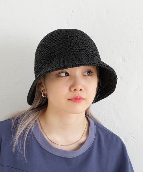 WHIMSIC(ウィムジック)の「【UNISEX】ハンドニッティングペーパーハット(ハット・メンズ・ブラック/ベージュ/アイボリー・FREE)」の15枚目の写真