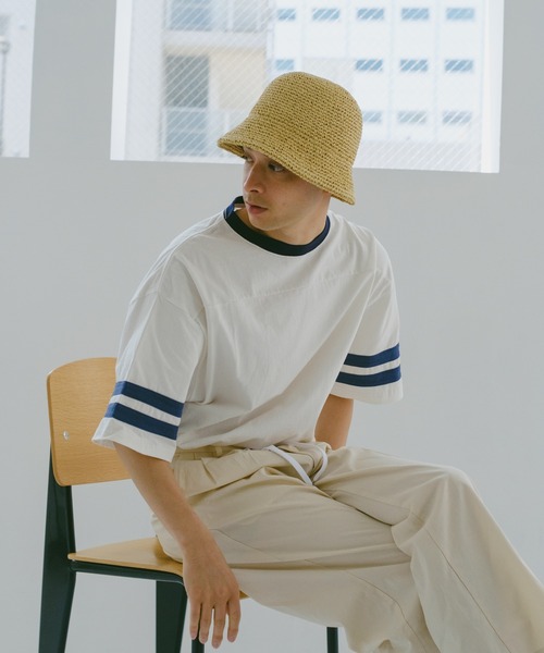 WHIMSIC(ウィムジック)の「【UNISEX】ハンドニッティングペーパーハット(ハット・メンズ・ブラック/ベージュ/アイボリー・FREE)」の14枚目の写真