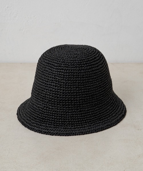 WHIMSIC(ウィムジック)の「【UNISEX】ハンドニッティングペーパーハット(ハット・メンズ・ブラック/ベージュ/アイボリー・FREE)」の16枚目の写真