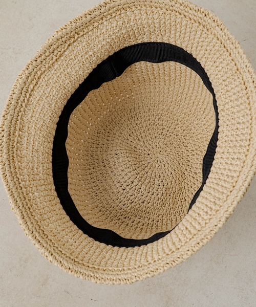 WHIMSIC(ウィムジック)の「【UNISEX】ハンドニッティングペーパーハット(ハット・メンズ・ブラック/ベージュ/アイボリー・FREE)」の19枚目の写真