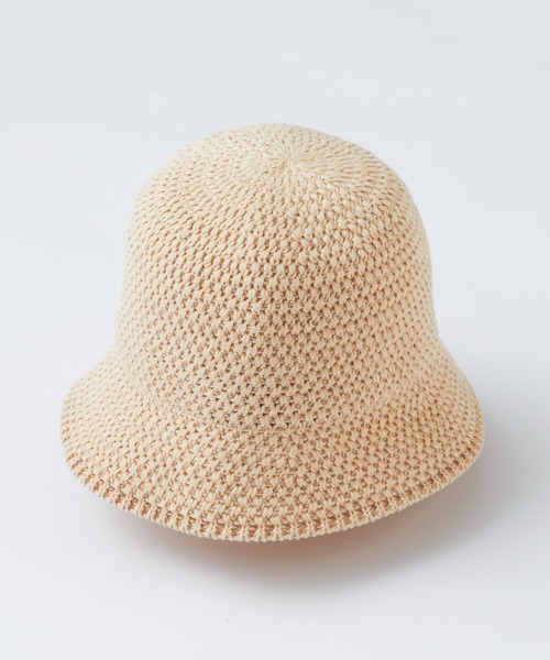 WHIMSIC(ウィムジック)の「【UNISEX】ハンドニッティングペーパーハット(ハット・メンズ・ブラック/ベージュ/アイボリー・FREE)」の22枚目の写真