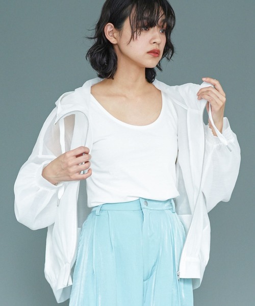 mili an deni(ミリアンデニ)の「脇汗防止タンクトップ(タンクトップ・レディース・アッシュグレー/ブラック/オフホワイト/ダークグレー・M/L/LL)」の7枚目の写真