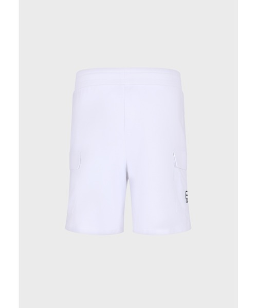 EMPORIO ARMANI EA7（エンポリオアルマーニイーエーセブン）の「【エンポリオ アルマーニ EA7】7 Lines カーゴバミューダパンツ 再生コットン製（カーゴパンツ・メンズ・ホワイト/ブラック・LARGE/MEDIUM/SMALL/X-LARGE/X-SMALL）」の10枚目の写真