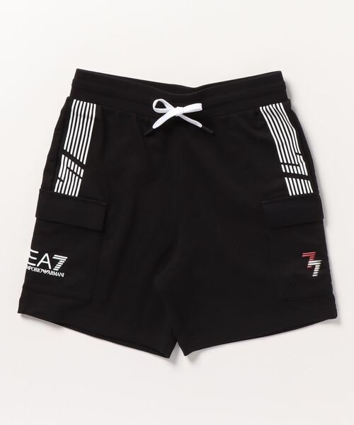 EMPORIO ARMANI EA7（エンポリオアルマーニイーエーセブン）の「【エンポリオ アルマーニ EA7】7 Lines カーゴバミューダパンツ 再生コットン製（カーゴパンツ・メンズ・ホワイト/ブラック・LARGE/MEDIUM/SMALL/X-LARGE/X-SMALL）」の11枚目の写真