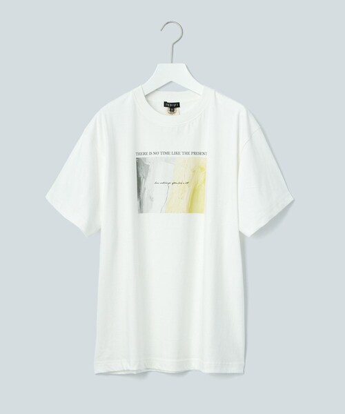 INDIVI(インディヴィ)の「【WORLD for the World】カラーアートTシャツ(Tシャツ/カットソー・レディース・ホワイト/ブラック/ライトベージュ・38/05/13)」の1枚目の写真