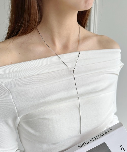 iso（イソ）の「Y字スライダーボウタイネックレス（ネックレス・レディース・シルバー/ゴールド・FREE）」の17枚目の写真