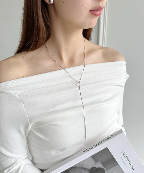 iso（イソ）の「Y字スライダーボウタイネックレス（ネックレス・レディース・シルバー/ゴールド・FREE）」の18枚目の写真