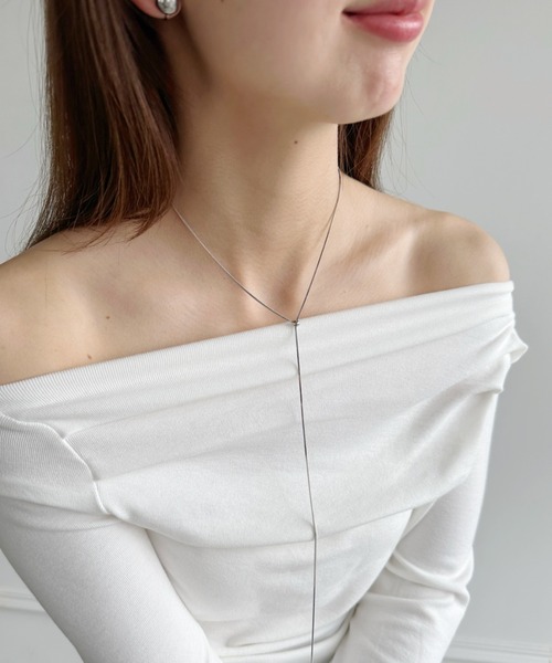 iso（イソ）の「Y字スライダーボウタイネックレス（ネックレス・レディース・シルバー/ゴールド・FREE）」の20枚目の写真