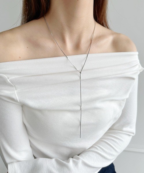 iso（イソ）の「Y字スライダーボウタイネックレス（ネックレス・レディース・シルバー/ゴールド・FREE）」の22枚目の写真