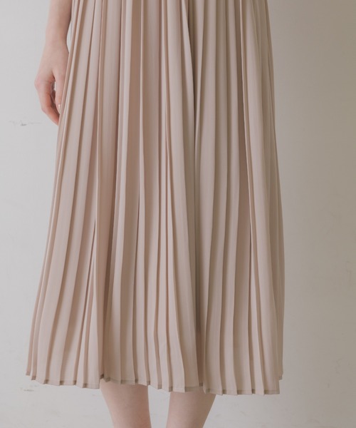 idem（イデム）の「flower vest docking onepiece/花柄ベスト切替半袖ワンピース（ワンピース・レディース・マスタード/ベージュ・FREE）」の11枚目の写真