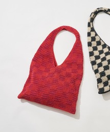 【BAGMATI】チェッククロシェバッグ